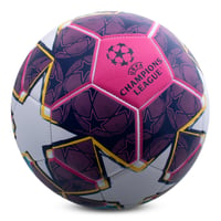 Futbalová lopta Hy-Pro UEFA Champions League, veľkosť 5 – oficiálne licencovaná tréningová a zápasová lopta, fialovo-modrá, darček pre fanúšikov 6