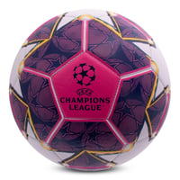 Futbalová lopta Hy-Pro UEFA Champions League, veľkosť 5 – oficiálne licencovaná tréningová a zápasová lopta, fialovo-modrá, darček pre fanúšikov 1