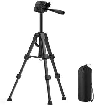 Stativ za lasersku libelu HYCHIKA s navojem 1/4", s platnenom torbom - visina 30-65 cm