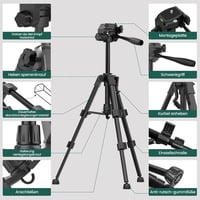 HYCHIKA lézernivellátorhoz állvány 1/4" menettel, vászontáskával - 30-65 cm magasság 2