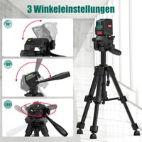 HYCHIKA lézernivellátorhoz állvány 1/4" menettel, vászontáskával - 30-65 cm magasság 3