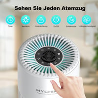 HYCHIKA Légtisztító allergiásoknak aromaterápiával, H13 HEPA szűrő, csendes 20dB, fehér 2
