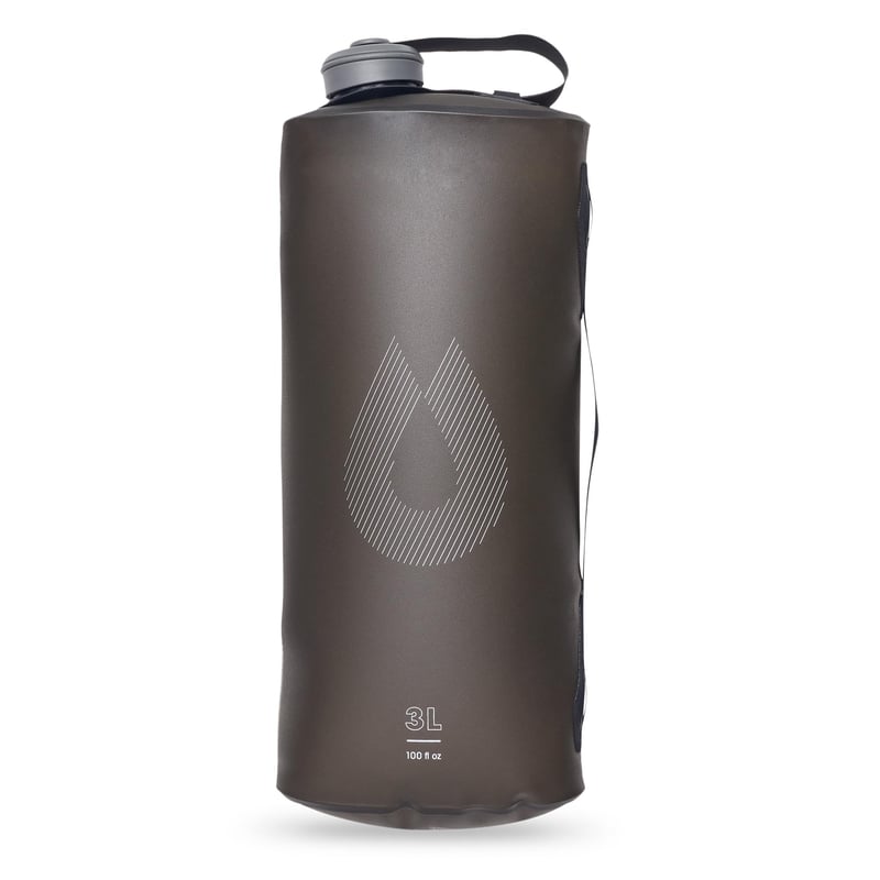 Skladacia nádrž na vodu HydraPak Seeker 3 l - kempingový vak na pitnú vodu bez BPA a PVC - mamutia sivá