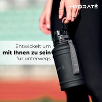 HYDRATE rozsdamentes acél kulacs 1,3 liter, BPA-mentes sportkulacs szivárgásmentes kupakkal 6