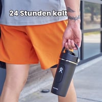 Shaker izolat Hydro Flask 709 ml (24 oz) pentru shake-uri proteice și suplimente alimentare, Negru 4