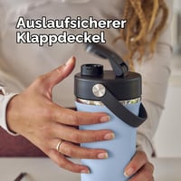 Shaker izolat Hydro Flask 709 ml (24 oz) pentru shake-uri proteice și suplimente alimentare, Negru 5
