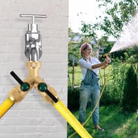 Hydrogarden 3/4 Hüvelykes Vízcsap Elosztó 2 Csatlakozóval Locsolócső Rendszerhez 2
