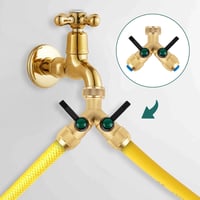 Hydrogarden 3/4 Hüvelykes Vízcsap Elosztó 2 Csatlakozóval Locsolócső Rendszerhez 6