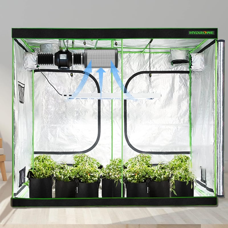 HYDROWE 6" Szénszűrő Grow Tent Szageltávolítás Inline Ventilátorhoz Előszűrővel