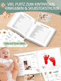 Hyggartn Babyalbum Első Életév Album Dzsungel Mintás Bébi Napló Mérföldkő Könyv Emlékalbum Születésre Ajándék Fiúknak és Lányoknak 5