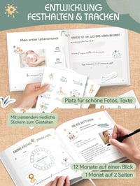 Hyggartn Babyalbum Első Életév Album Dzsungel Mintás Bébi Napló Mérföldkő Könyv Emlékalbum Születésre Ajándék Fiúknak és Lányoknak 6