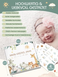 Hyggartn Babyalbum Első Életév Album Dzsungel Mintás Bébi Napló Mérföldkő Könyv Emlékalbum Születésre Ajándék Fiúknak és Lányoknak 4