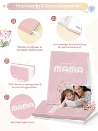 Hyggartn Mama, mesélj nekem! – Emlékkönyv anyukáknak, kitöltős, személyes ajándék anyák napjára, születésnapra, karácsonyra, rózsaszín 4