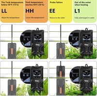 hygger 1200W Akváriumfűtő LCD Kijelzővel 500-1000L Tartályhoz 3