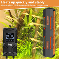 hygger 1200W Akváriumfűtő LCD Kijelzővel 500-1000L Tartályhoz 2