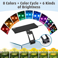 hygger 18W LED Akvárium Lámpa Spektrum Fénnyel, Nappali/Éjszakai Időzítő, 9 Szín Beállítható 5