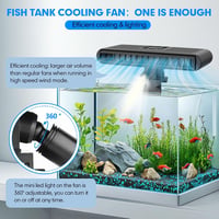 hygger Akváriumhűtő Intelligens Hőmérséklet Szabályozás Csendes Ventilátor - Black 2