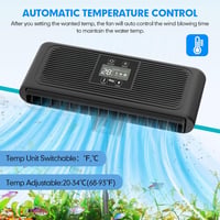 hygger Akváriumhűtő Intelligens Hőmérséklet Szabályozás Csendes Ventilátor - Black 3