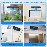 hygger Akváriumhűtő Intelligens Hőmérséklet Szabályozás Csendes Ventilátor - Black 6