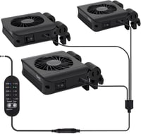 hygger akvárium hűtőventilátor, állítható fordulatszám, max. 60 cm-es medencéhez - 3 db 1