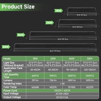 hygger LED akvárium lámpa 58 W, 120-135 cm, 24/7 vezérlővel, 5 mód, 8 szín, időzítő, állítható fényerő 8