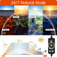 hygger Vízalatti LED Akvárium Lámpa 24/7 Üzemmód 9 Szín 14W 4