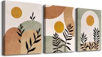 hyidecorart Boho Sage Zöld Absztrakt Falképek Nappalihoz Hálóhoz Konyhához 1
