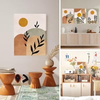 hyidecorart Boho Sage Zöld Absztrakt Falképek Nappalihoz Hálóhoz Konyhához 2