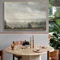 hyidecorart Fa keretes vászon fali kép Felhős égbolt 20x30 hüvelyk vintage stílus nappaliba hálószobába folyosóra fürdőszobába 3