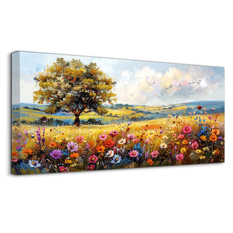 hyidecorart Slika na platnu Šarena priroda - 50x100 cm