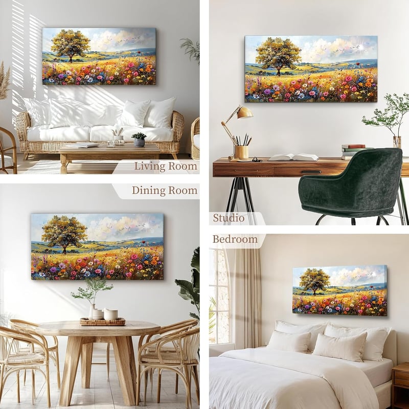 hyidecorart Színes Természet Vászonkép 50x100 cm Faldekoráció Nappalihoz Hálóhoz