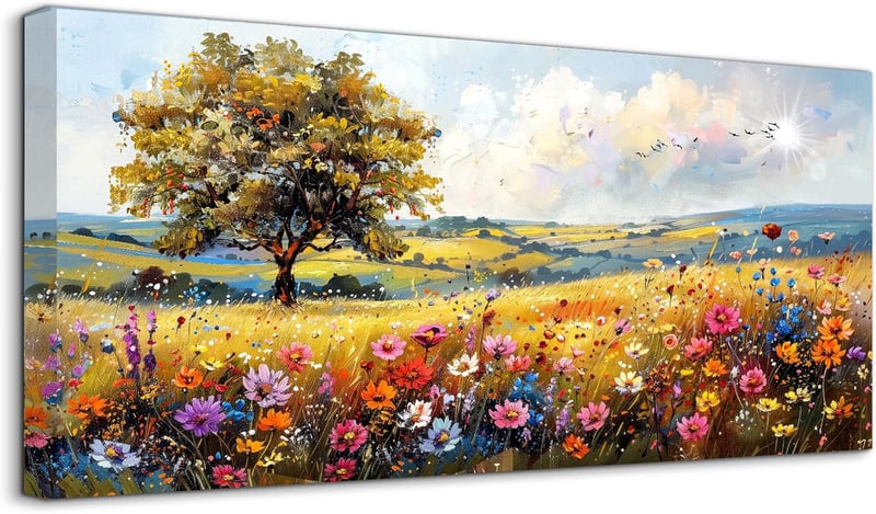 hyidecorart Színes Természet Vászonkép 50x100 cm Faldekoráció Nappalihoz Hálóhoz