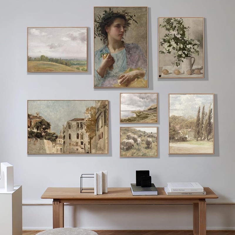hyidecorart Vintage Vászon Fakeretes Fali Kép 30x40cm Virágos Citromos Csendélet