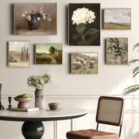 hyidecorart Vintage Vászon Falikép 20x25cm, Juhnyáj Rétben, Nappali Hálószoba Dekoráció 2