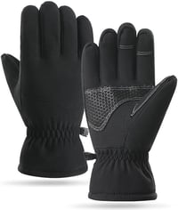 Hyinphon Thermal Téli Kesztyű Férfi Női Windproof Touchscreen Kerékpár Túrázás M-es 1