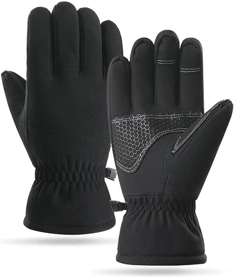 Hyinphon Thermal Téli Kesztyű Férfi Női Windproof Touchscreen Kerékpár Túrázás M-es