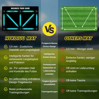 hykoiuu Futball Edzőszőnyeg 60x90cm Csúszásmentes Zokni Videóval 8