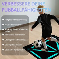 hykoiuu Futball Tréning Szőnyeg Csúszásmentes Csendes Labdaérzékelés Gyakorláshoz 4