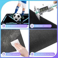 hykoiuu Futball Tréning Szőnyeg Csúszásmentes Csendes Labdaérzékeléshez 6
