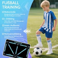 hykoiuu Futball Tréning Szőnyeg Csúszásmentes Csendes Labdaérzékeléshez 3