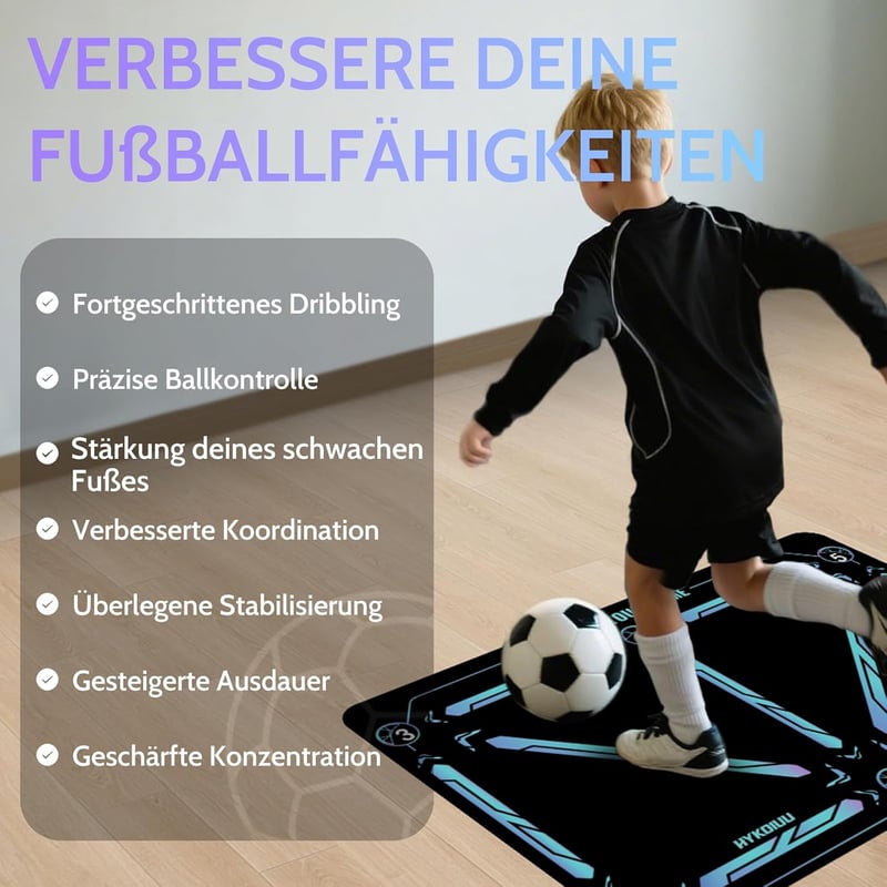 hykoiuu Futball Tréning Szőnyeg Csúszásmentes Csendes Labdaérzékeléshez