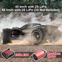 HYPER GO H16BM 1/16 RTR brushless RC truggy - max. 68 km/h, 2 LiPo akkuval 2