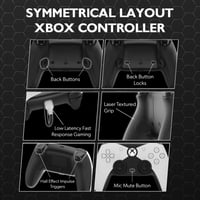 Hyperkin The Competitor vezetékes Xbox kontroller - Xbox Series X|S / One / PC - fehér 2