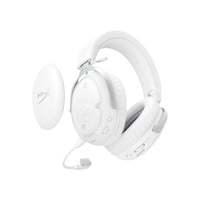 Bezdrôtové herné slúchadlá HyperX Cloud III S – biele, Bluetooth a 2,4 GHz, 53 mm meniče, 10 mm mikrofón, 200-hodinová výdrž batérie, PC, PS5, Xbox 10