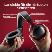 Bezdrôtové herné slúchadlá HyperX Cloud III S – biele, Bluetooth a 2,4 GHz, 53 mm meniče, 10 mm mikrofón, 200-hodinová výdrž batérie, PC, PS5, Xbox 8