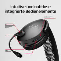 Bezdrôtové herné slúchadlá HyperX Cloud Jet Dual, 2,4 GHz a Bluetooth, PC, Mac, PS5, PS4, 40 mm meniče, 25-hodinová výdrž batérie, mikrofón s funkciou stlmenia otočením, čierne 5