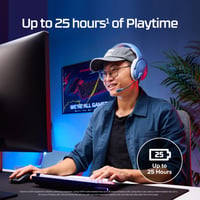 Herné slúchadlá HyperX Cloud Jet Dual Wireless, 2,4 GHz a Bluetooth 5.2, PC, PS5, Nintendo Switch, Steam Deck, USB-A, 40 mm meniče, 25-hodinová výdrž batérie, otočný mikrofón 4