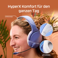 Bezdrôtové herné slúchadlá HyperX Cloud Jet Dual, 2,4 GHz a Bluetooth, PC, Mac, PS5, PS4, 40 mm meniče, 25-hodinová výdrž batérie, mikrofón s funkciou stlmenia otočením, čierne 6