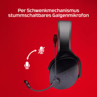 Bezdrôtové herné slúchadlá HyperX Cloud Jet Dual, 2,4 GHz a Bluetooth, PC, Mac, PS5, PS4, 40 mm meniče, 25-hodinová výdrž batérie, mikrofón s funkciou stlmenia otočením, čierne 7