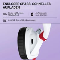 Căști gaming wireless HyperX Cloud Mini, albe, cu microfon, compatibile PC și consolă 6